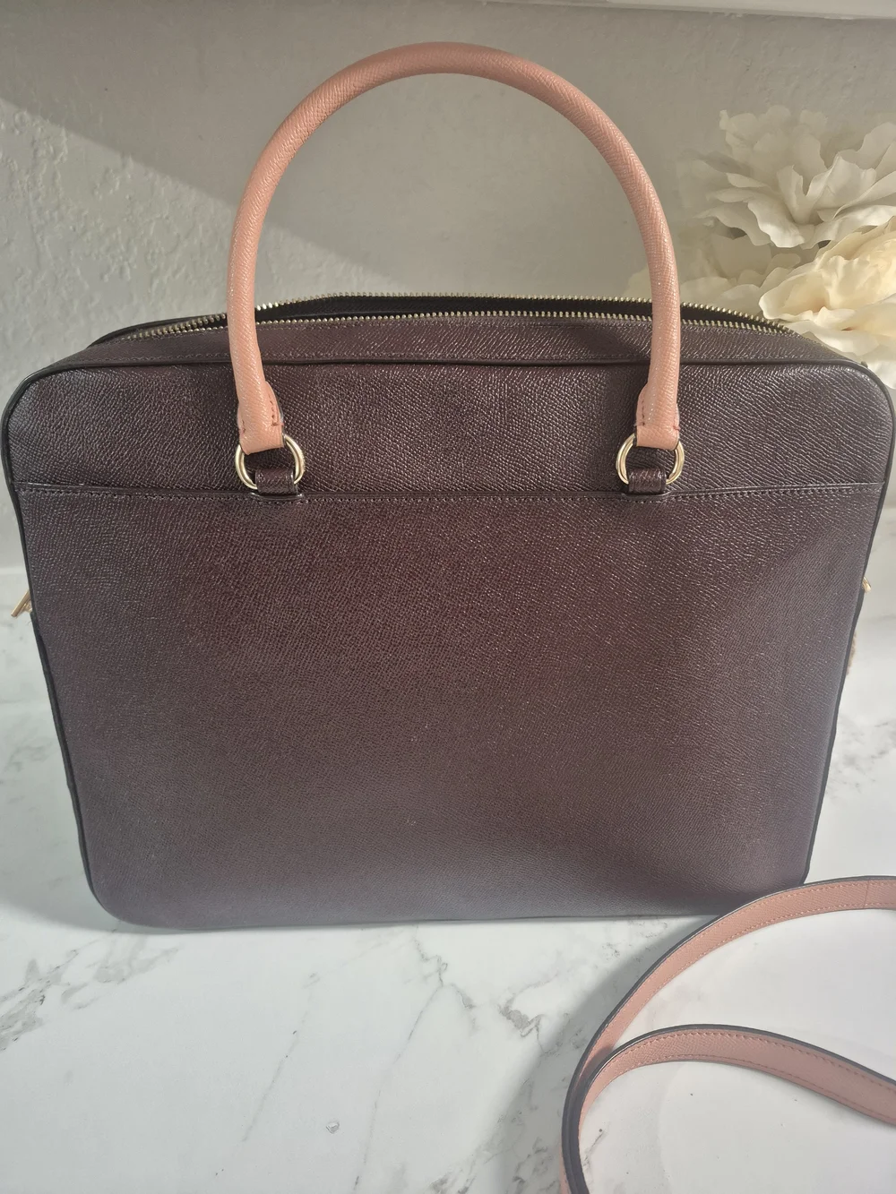 NWOT Coach Leather Laptop Bag
